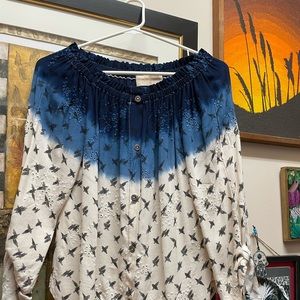 Flowers & Romance off the shoulder top. CUTE HOLIDAY BLOUSE. Like new